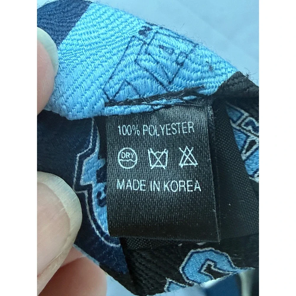 Ralph Marlin North Carolina Tar Heels UNC NCAA Mens Necktie Blue Patchwork 2003